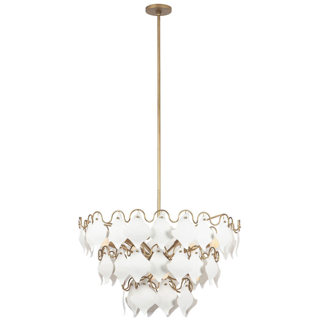 Manta 10 Light 32 inch Modern Gold Pendant Ceiling Light