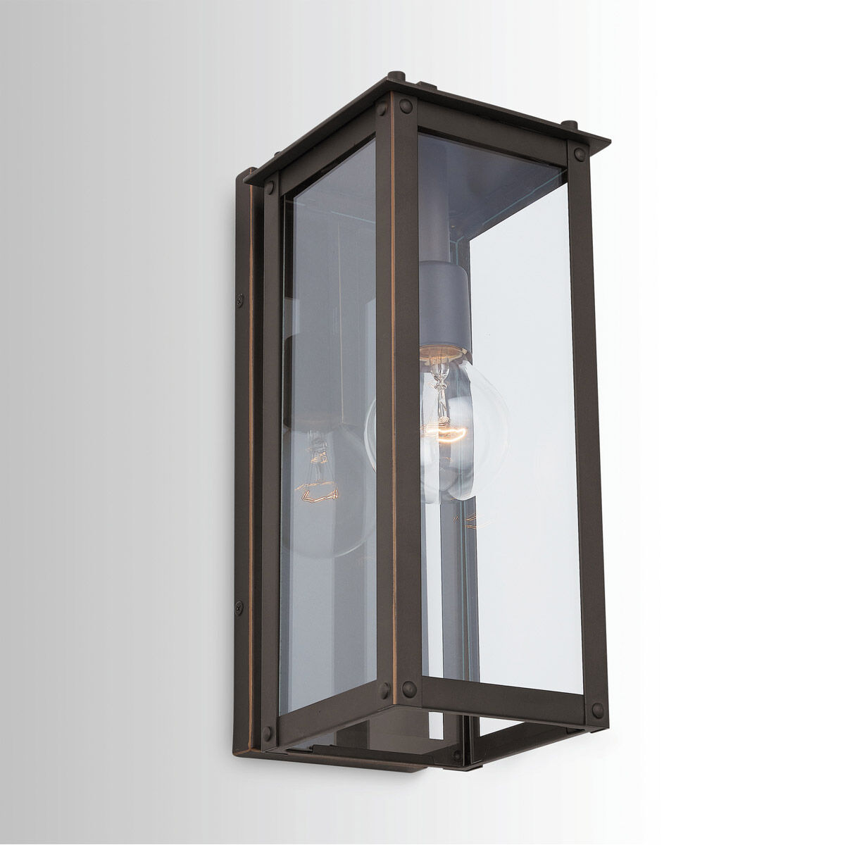 Hunt 1 Light 15 inch Oiled Bronze Outdoor Wall Mount in Incandescent