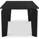 Satona 72 X 39 inch Black Dining Table