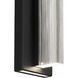 Arles LED 25 inch Sand Black Outdoor Wall Sconce