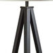 Warren 62 inch 150.00 watt Black Floor Lamp Portable Light, with Shelf