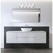 Pista LED 33.75 inch Chrome Vanity Light Wall Light