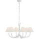Chapman & Myers Provenz LED 32 inch Plaster White Chandelier Ceiling Light