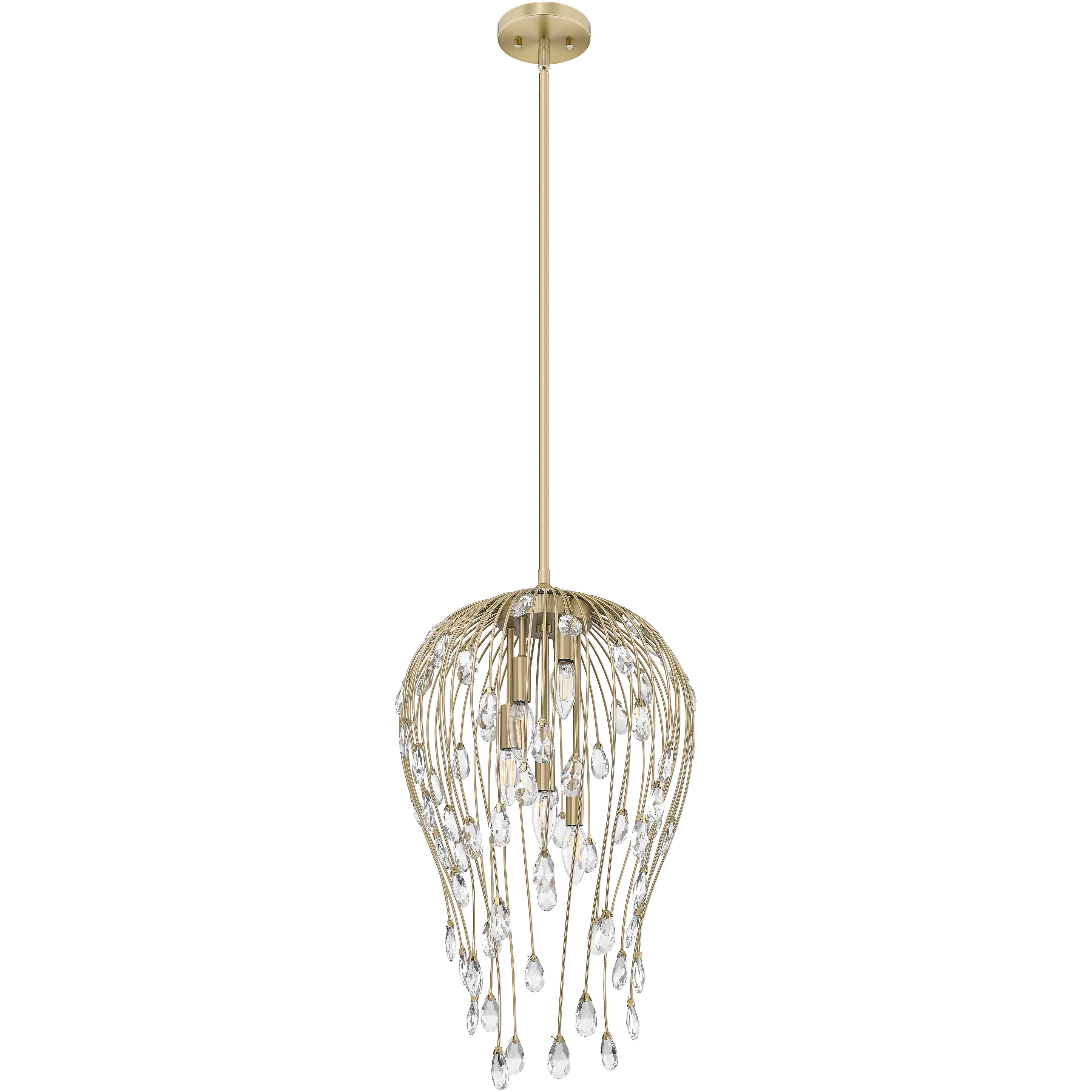 Gabriella 5 Light 15 inch Modern Gold Pendant Ceiling Light