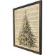 Christmas Tree Green and Beige and Multi and Red Framed Art, Propac