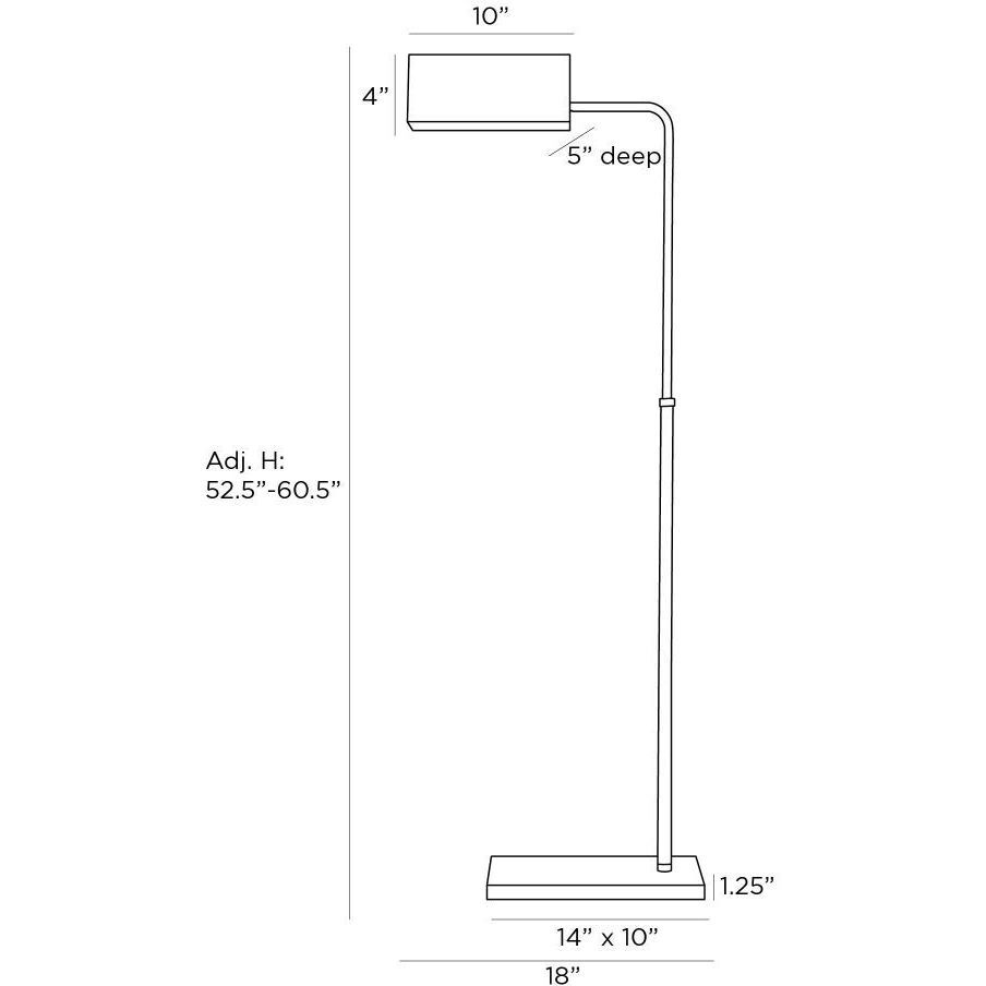 Tyson English Bronze Floor Lamp Portable Light