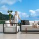 Remsen Java Black and Oyster White Outdoor Lounge Chair