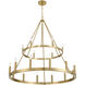 Dutton 18 Light 42.75 inch Signature Brass Chandelier Ceiling Light