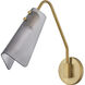 Altman Wall Mount Wall Light in Lacquered Brass