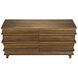 Bernard Dark Walnut Dresser, 6 Drawer