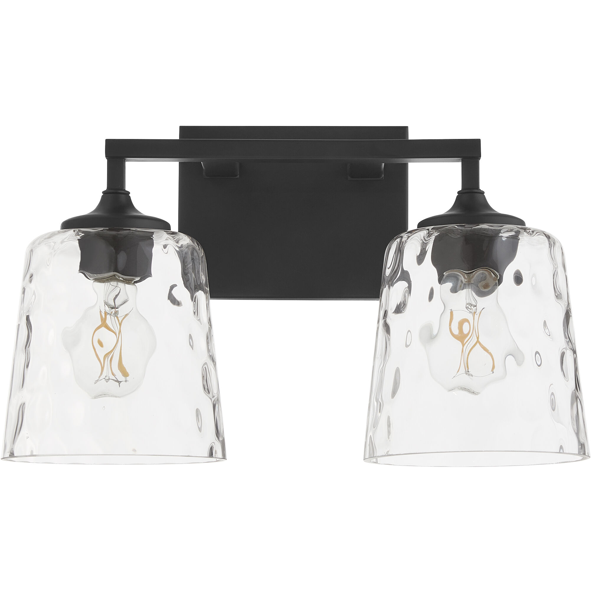 Eldorado 2 Light 15 inch Matte Black Vanity Light Wall Light 