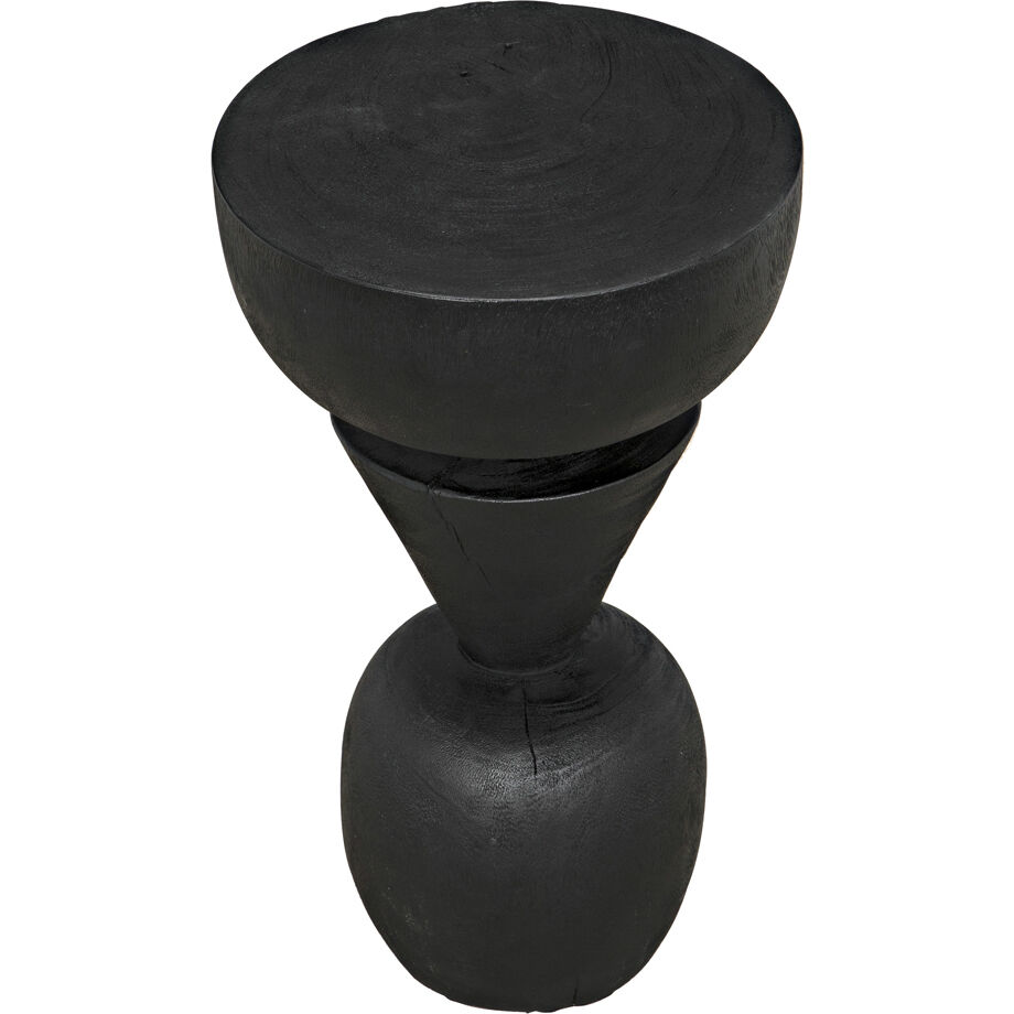 Nogozi 23 X 13 inch Burnt Black Side Table