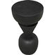 Nogozi 23 X 13 inch Burnt Black Side Table