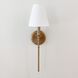 Riverdale Bath Sconce Wall Light in Aged Brass