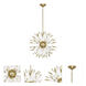 Andromeda 8 Light 20 inch Modern Brass Pendant Ceiling Light