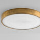 Floe 24 inch Brushed Brass Flush Mount Ceiling Light