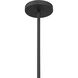Ravik 1 Light 15.5 inch Dark Matte Black Convertible Pendant/Semi-Flush Mount Ceiling Light