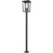 Seoul 4 Light 124.5 inch Black Outdoor Post Mounted Fixture