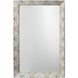 Fragment 36 X 24 inch Light Grey & Beige Faux Horn Mirror
