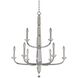 Palermo 9 Light 31 inch Chrome Chandelier Ceiling Light