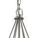 Casual Mission 9 Light 29 inch Brushed Nickel Chandelier Ceiling Light