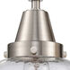 Caden LED 16.5 inch Satin Nickel Bath Vanity Light Wall Light in Seedy Glass