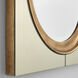 Bella Vista 20 X 20 inch Antique Mirror and Antique Gold Mirror