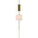 Savill 1 Light 10 inch Antique Brass Wall Sconce Wall Light, Plug-in