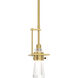 Erlenmeyer 1 Light 3.3 inch Modern Brass Mini Pendant Ceiling Light, Small