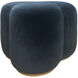 Andrea 19 inch Blue Ottoman