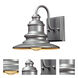 Marina 1 Light 8 inch Matte Silver Outdoor Wall Sconce