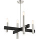 Helsinki 4 Light 24 inch Brushed Nickel Chandelier Ceiling Light