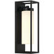 Ren 1 Light 16.5 inch Black Outdoor Wall Sconce
