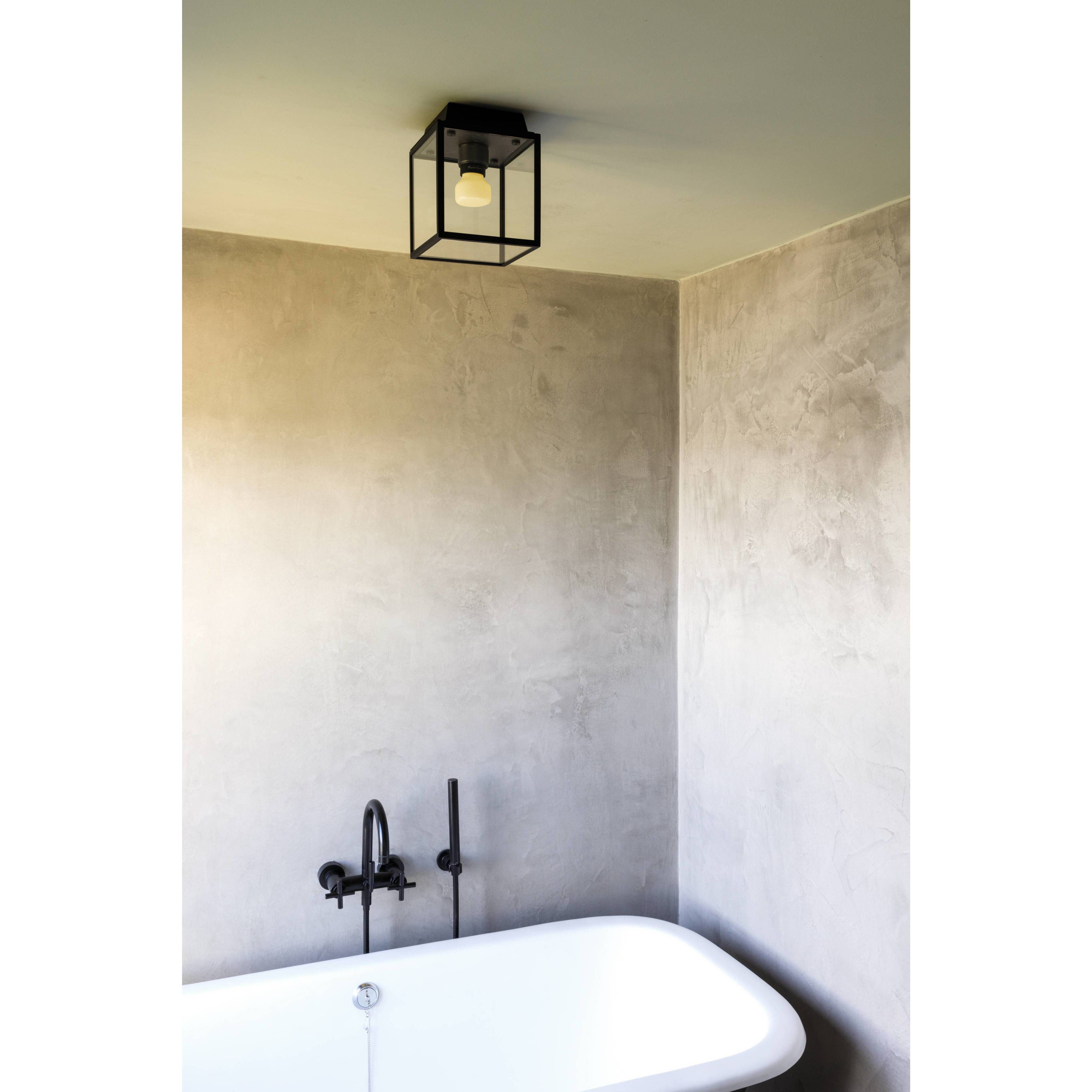 Caged Wet LED 6.81 inch Black / Gun Metal Outdoor Semi-Flush Mount