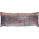 Wyatt Abstract 36 inch Multicolor Pillow in 36" x 14"