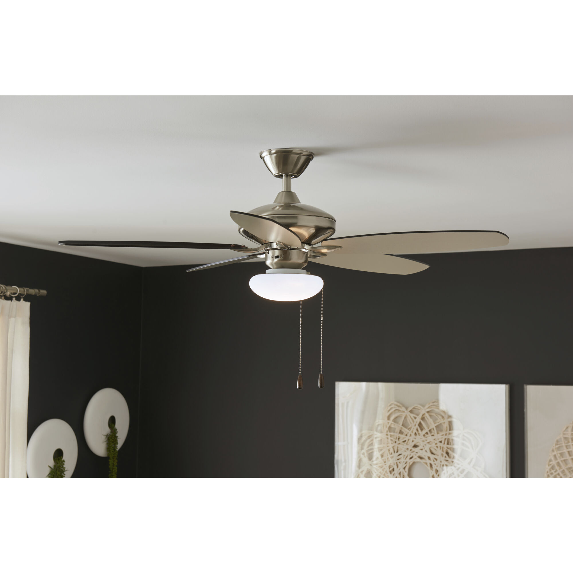 Soft Modern LED White Fan Light Kits