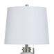 Joseph 29 inch 100 watt Silver Wash and Off White Table Lamp Portable Light