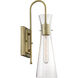 Bahari 1 Light 5 inch Vintage Brass Vanity Light Wall Light