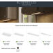 6U Series LED 120 LED Integrated 22 inch Textured White LED Under Cabinet