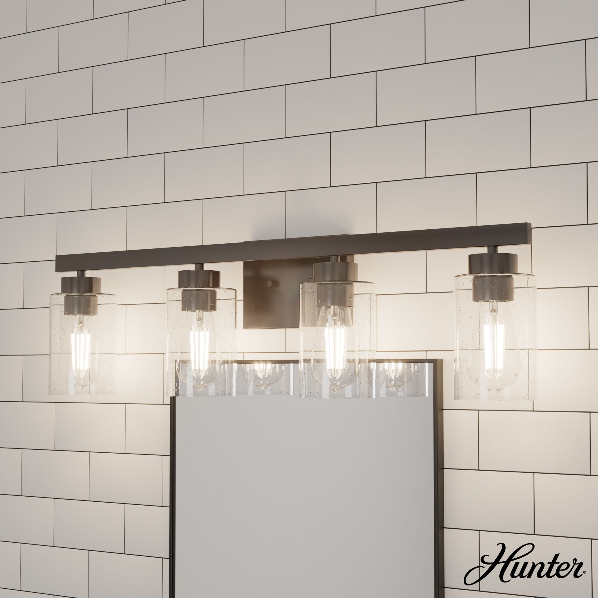 Hartland 4 Light 31 inch Noble Bronze Vanity Light Wall Light, Large