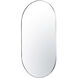 Capsule 40 X 22 inch Chrome Wall Mirror in Painted Chrome