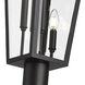 Gannon 3 Light 120.75 inch Black Outdoor Post Mounted Fixture
