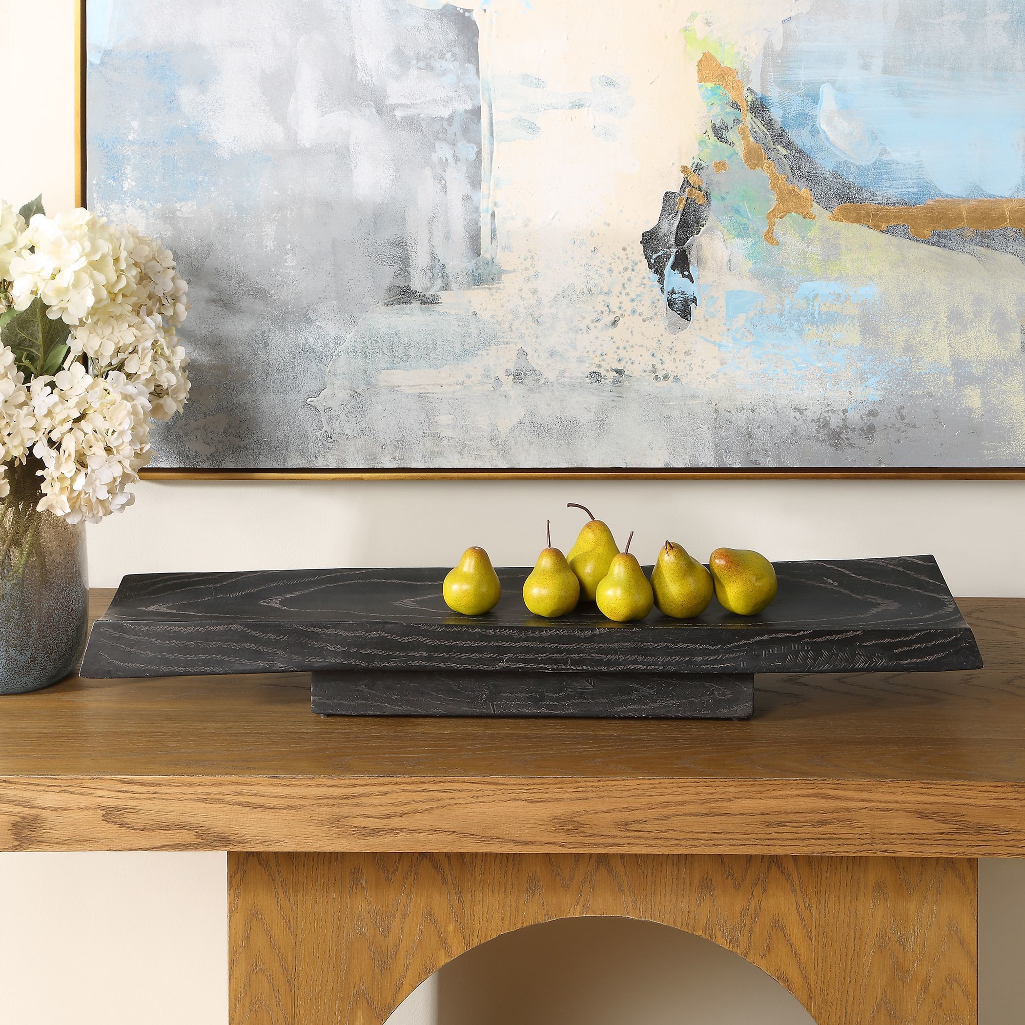 Ciaran Black Indoor-Outdoor Tray