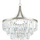 Palermo 6 Light 28 inch Silver Ridge Pendant Ceiling Light, Design Series