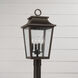 Chandler 4 Light 23.75 inch Oiled Bronze Outdoor Post Lantern