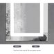 Riven 40 X 20 inch White LED Mirror