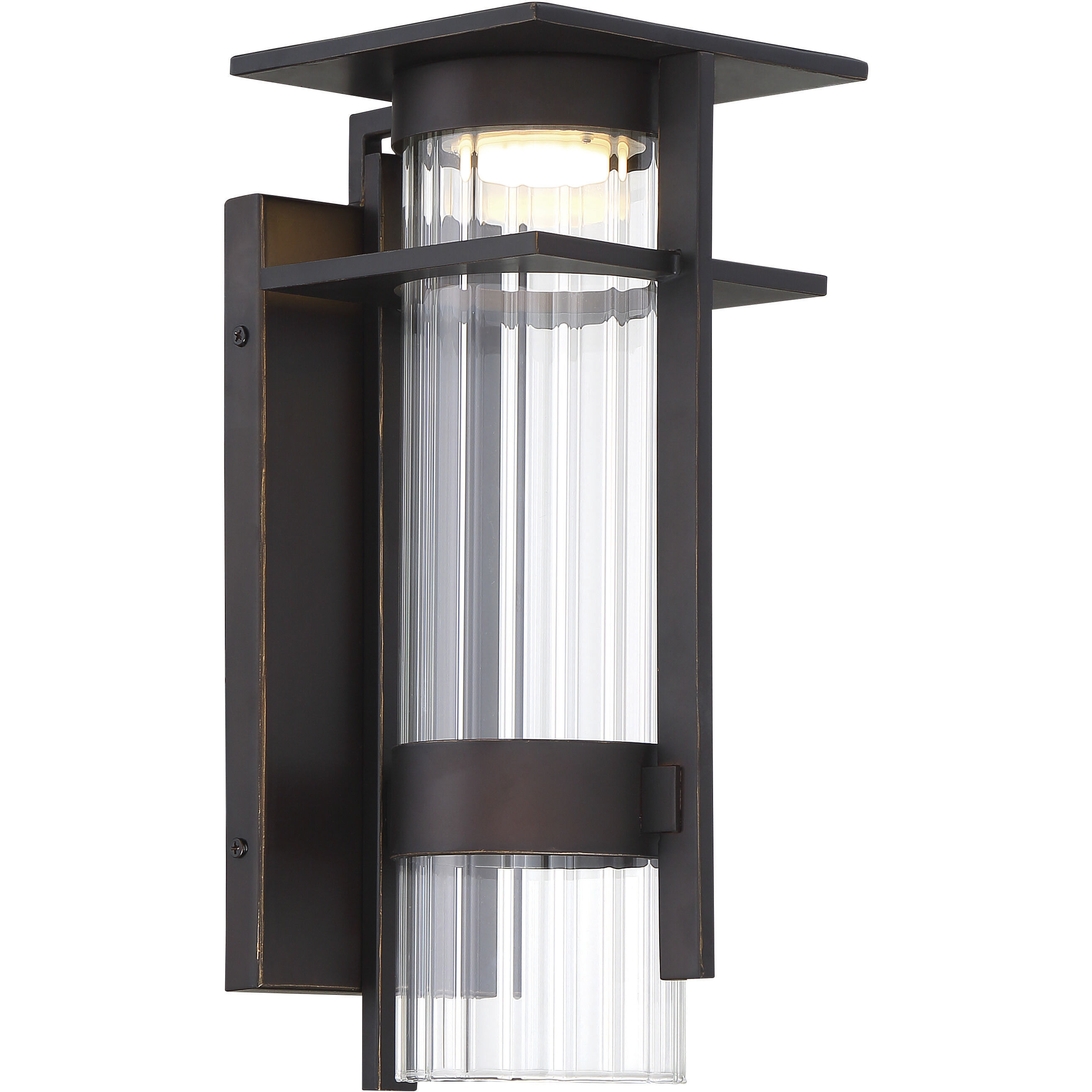 Kittner LED 14 inch Oil Rubbed Bronze/Gold Outdoor Wall Mount, Great Outdoors