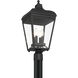 Marquee 4 Light 22 inch Sand Coal Outdoor Post Lantern, Great Outdoors