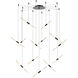 Ballet LED 27.25 inch Satin Black Chandelier Ceiling Light