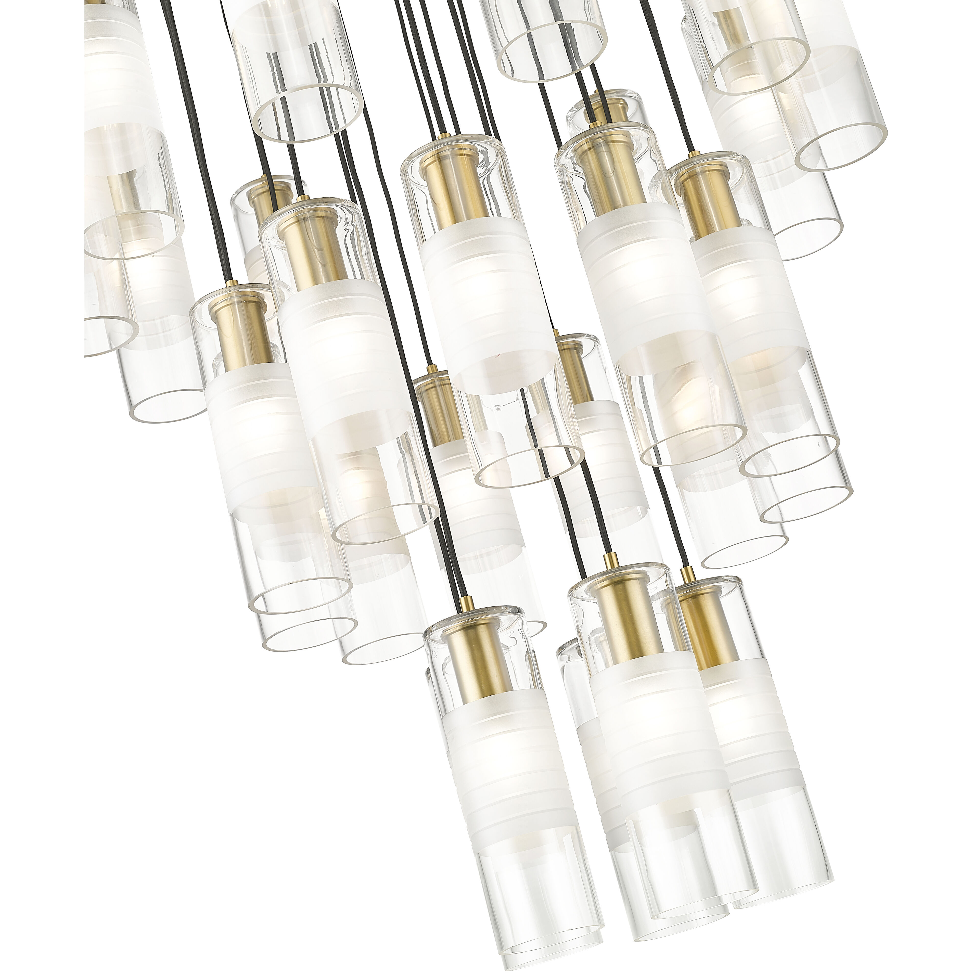 Alton 27 Light 36 inch Modern Gold Chandelier Ceiling Light